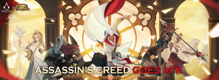 Assassin’s Creed Favorite, Ezio, Makes a Leap of Faith into the Fantasy RPG Realm of Mobile Mega-hit, AFK Arena